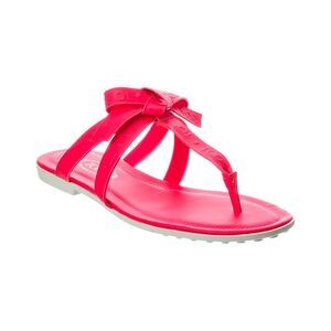 Tod’S Gomma Leather Sandal, Pink